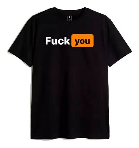 Playera Fuck You Hub Manga Corta Negra Env O Gratis Meses Sin Intereses