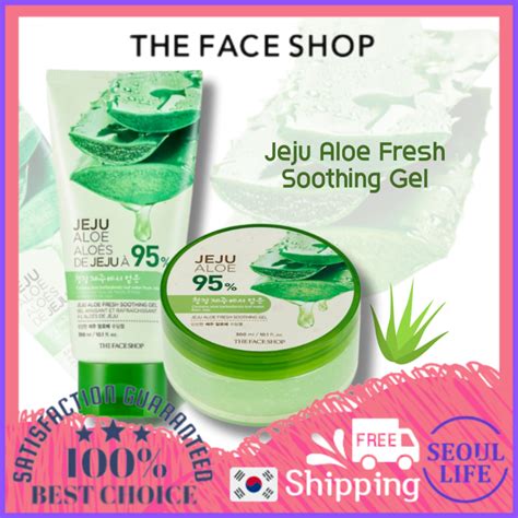 The Face Shop Jeju Aloe Fresh Soothing Gel Ml Types Tube Jar