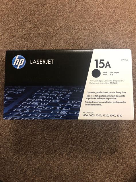 Hp 15a Black Original Laserjet Toner Cartridge Black C7115a Ebay