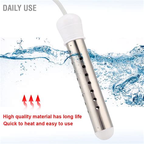 Daily Use W Immersion Heater Stainless Steel Electric Water Heating