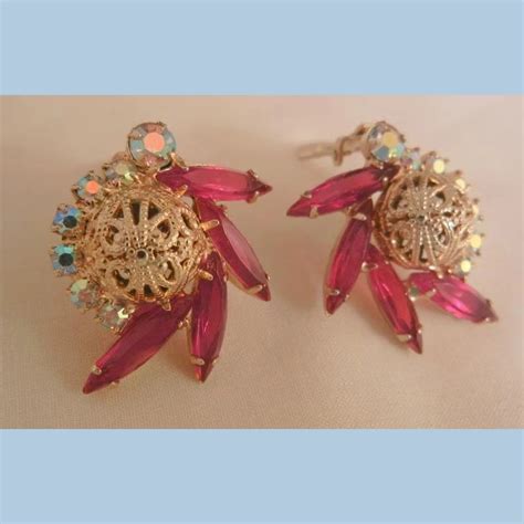 Gorgeous Juliana Red Navettes Agoura Borealis Rhinestone Specialty