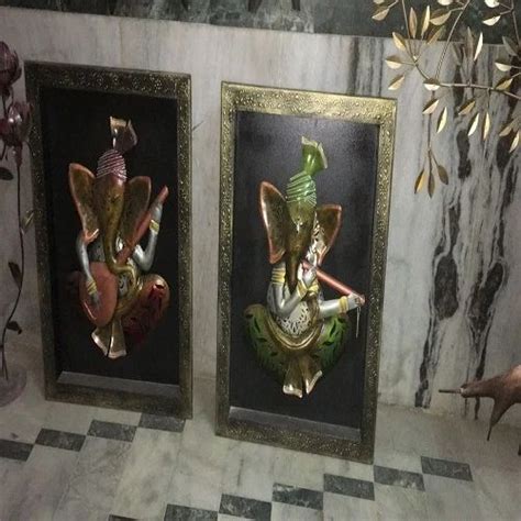 Decorative Lord Ganesha Frame Wall Hanging Size 28x22 Inch At Rs 1700