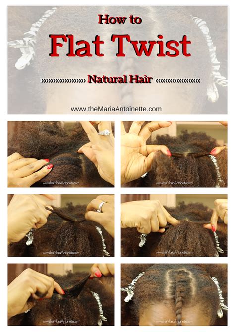 A Step By Step Tutorial On How To Flat Twist Natural Hair