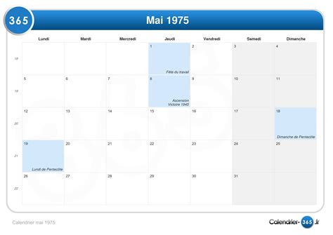 May 1975 Calendar Printable And Enjoyable Learning