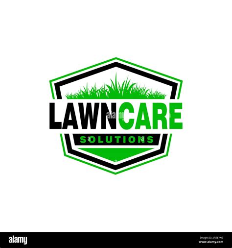 Lawn Care Logo Design Creative Idea Vector Design Inspiration Stock