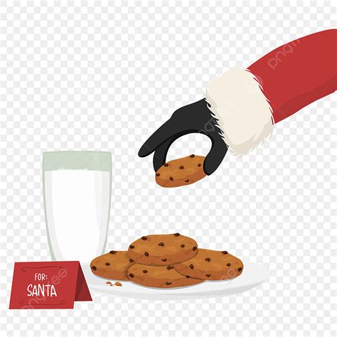 Milk And Cookies Png Image Milk And Cookies For Santa Arm Plate