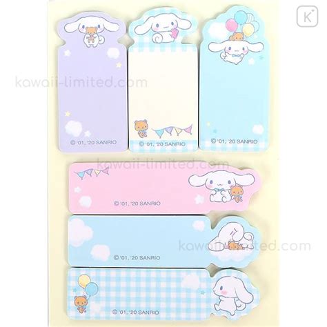 Japan Sanrio Sticky Notes Set Cinnamoroll Kawaii Limited