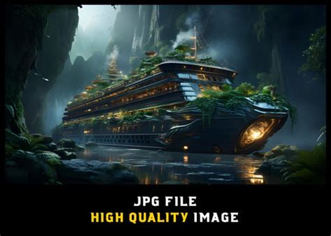 Abandoned Cruise Ship In The Forest Graphic By Wodexz Creative Fabrica