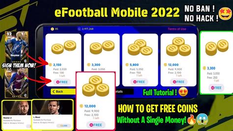 HOW TO REDEEM FREE COINS WITHOUT MONEY IN EFOOTBALL 2022 MOBILE 100