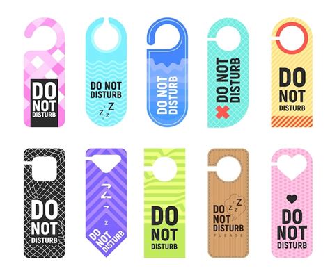 Premium Vector Door Knob Hanging With Please Do Not Disturb