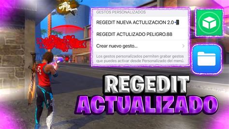 NUEVO REGEDIT ACTUALIZADO PARA IPHONE FREE FIRE 2023 YouTube