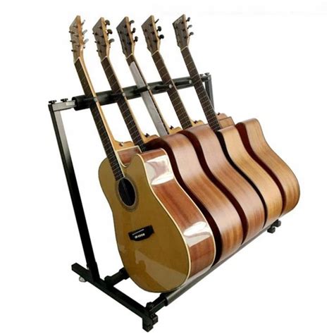 STATYW STOJAK GITAROWY na 5 GITAR OCHRONNA PIANKA 15402523776 - Sklepy ...