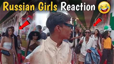 Russian Girls Reaction Ranchi Me Russian Girls Funny Vlog