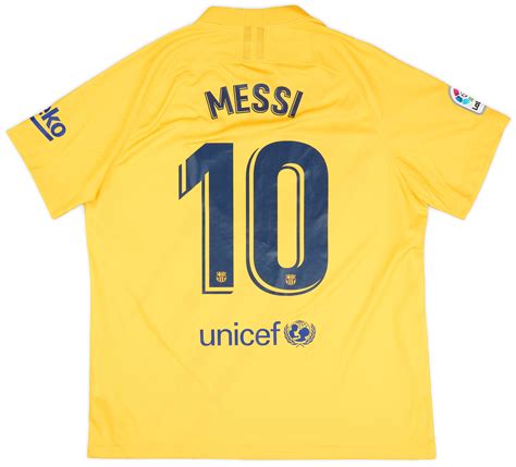 2019 20 Barcelona Senyera Fourth Shirt Messi 10 1010 Xl