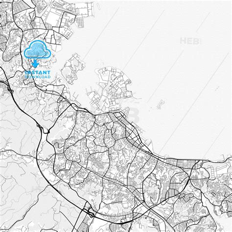 Vector Pdf Map Of Yokosuka Japan Hebstreits Yokosuka Map Vector