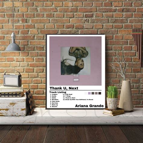 Ariana Grande Thank U Next Album Cover Music Print Album Print - Etsy