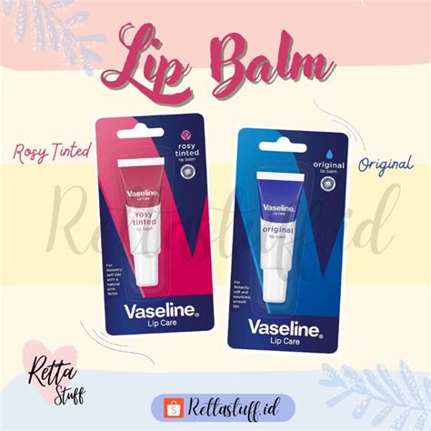 Jual Vaseline Lip Balm Pelembab Bibir Pencerah Bibir Rosy Tinted