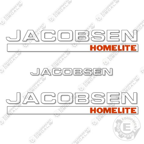 Fits Jacobsen Homelite Decal Kit Mower Equipment Decals