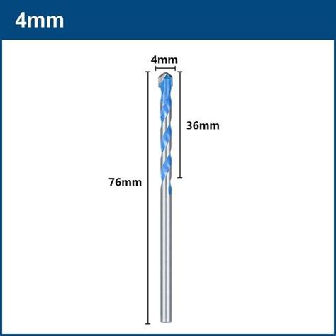 Foret Triangulaire Ywei Enclume Mm Pc Pour Percer Carreaux De