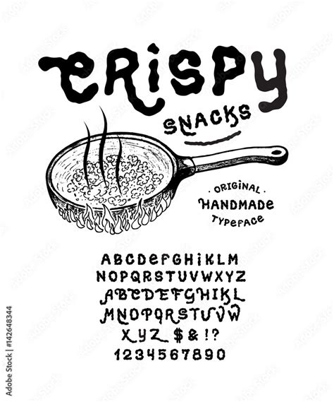 Font Crispy Snacks Craft Vintage Typeface Design Fashion Type San