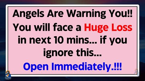 1111😰angels Are Saying You Will Face A Huge Loss In Next 10 Mins If