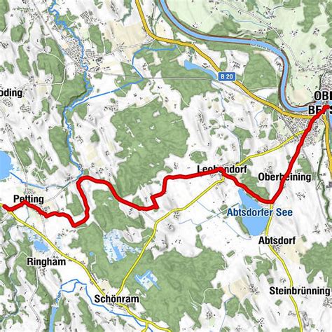 Bajuwaren Radweg BERGFEX Radfahren Tour Bayern