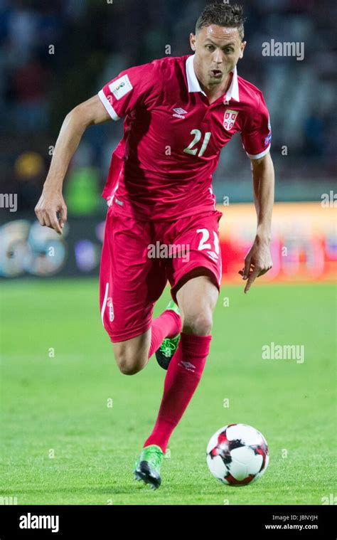 BELGRADE, SERBIA - JUNE 11, 2017: Nemanja Matic of Serbia during the ...