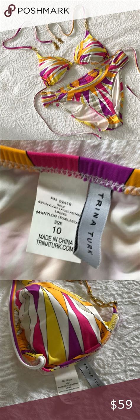 Gorgeous Trina Turk Bikini Wore Twice Trina Turk Trina Trina Turk Swim