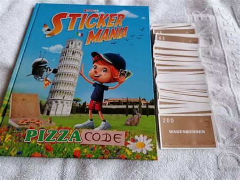 SPAR STICKERMANIA 2023 Pizza Code Album Mit Allen 200 Sticker Zum