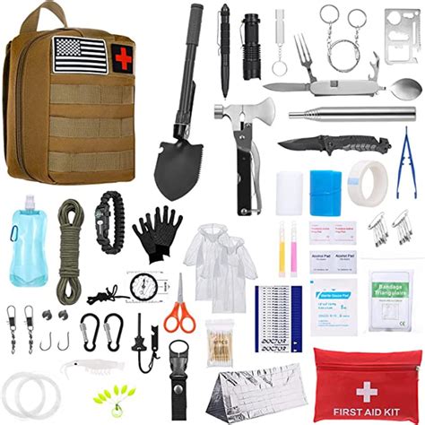 Tomshoo Survival Kit And First Aid Kit Pcs Professional Survival