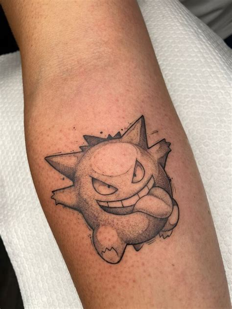 Tatuaje Gengar Tatuagem Gengar Tatuagem Pokemon Tatuagem Na Perna