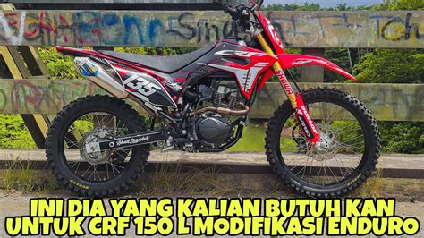 Review Crf 150 L Modifikasi Enduro Youtube