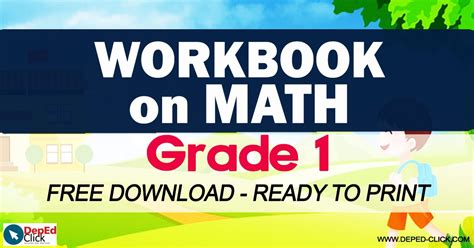 Workbook On Math For Grade 1 Free Download Deped Click