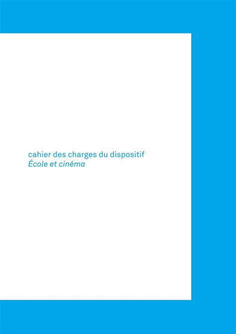 PDF cahier des charges du dispositif École et cinéma I