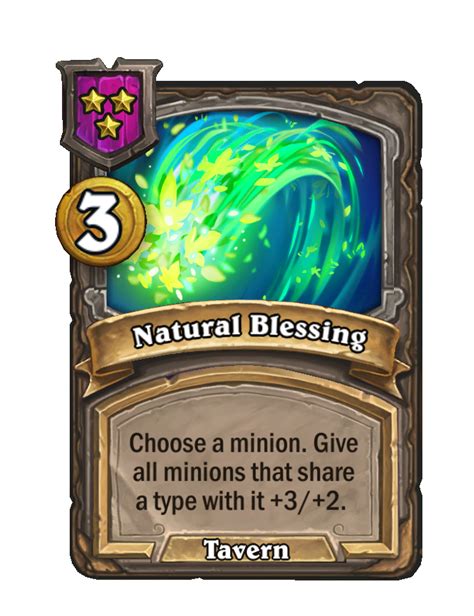 Natural Blessing New Hearthstone Wiki