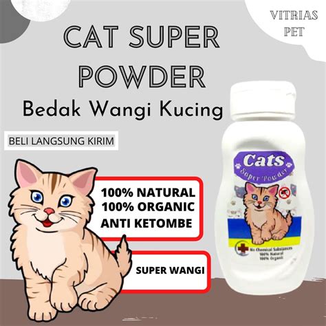 Jual Bedak Wangi Anti Jamur Bau Kucing Cats Super Powder Fefarm