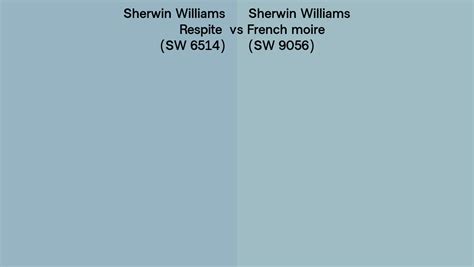 Sherwin Williams Respite Vs French Moire Side By Side Comparison