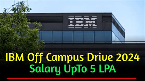 IBM Off Campus Drive 2024 Hiring Associate System Engineer Job For