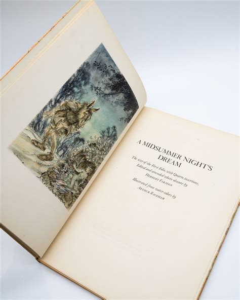 A Midsummer Nights Dream Illustrated By Arthur Rackham Free Tracked Shipping William