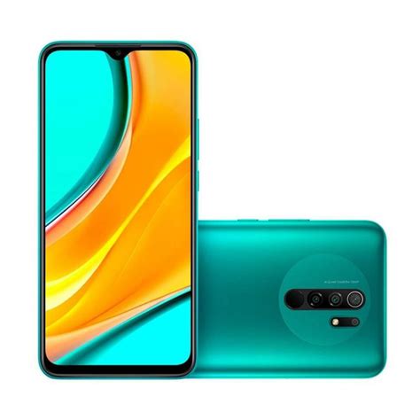 Celular Xiaomi Redmi 9 64GB Dual SIM Ocean Green Vo Levar Xiaomi Mais