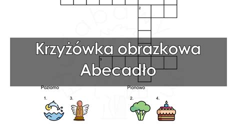 Krzyżówka obrazkowa Abecadło PDF do druku