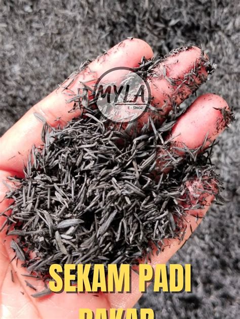 Sekam Padi Bakar Guni Liter Kasar Burnt Rice Husk Gred A Kualiti