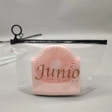 Matte Frosted Zip Bag Custom Waterproof Clear Pvc Bag Slider Plastic