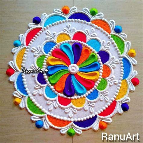 Pin By Dhruti Sweety On Art Easy Rangoli Designs Diwali Free Hand