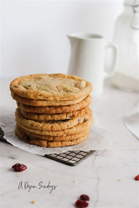 White Chocolate Cranberry Cookies A Dozen Sundays