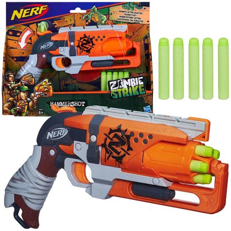 Nerf Zombie Strike Hammer Pistol 5 Bullets ZA 4579 Toys Gun