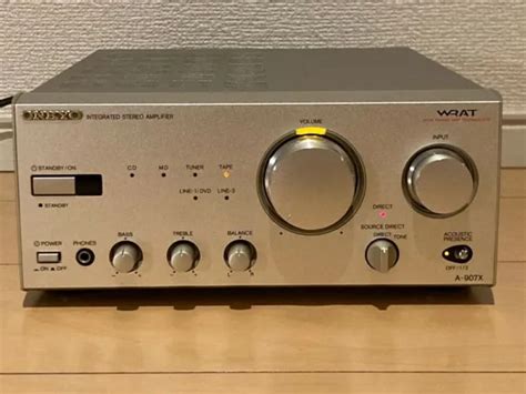 Onkyo A X Integrated Stereo Amplifier Transistor Silver From Japan