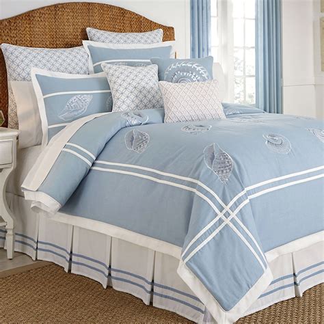 Cape May Sky Blue Coastal Comforter Bedding By Croscill Comforter Sets