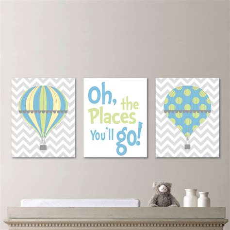 Hot Air Balloon Nursery Hot Air Balloon Art Hot Air Etsy