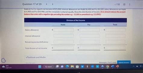 Solved Nabb Cfy Co Reports Net Income Of Interest Chegg